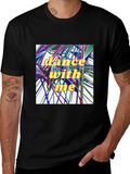 Dance With Me Graphic Tee - Black Cotton T-Shirt product image 1