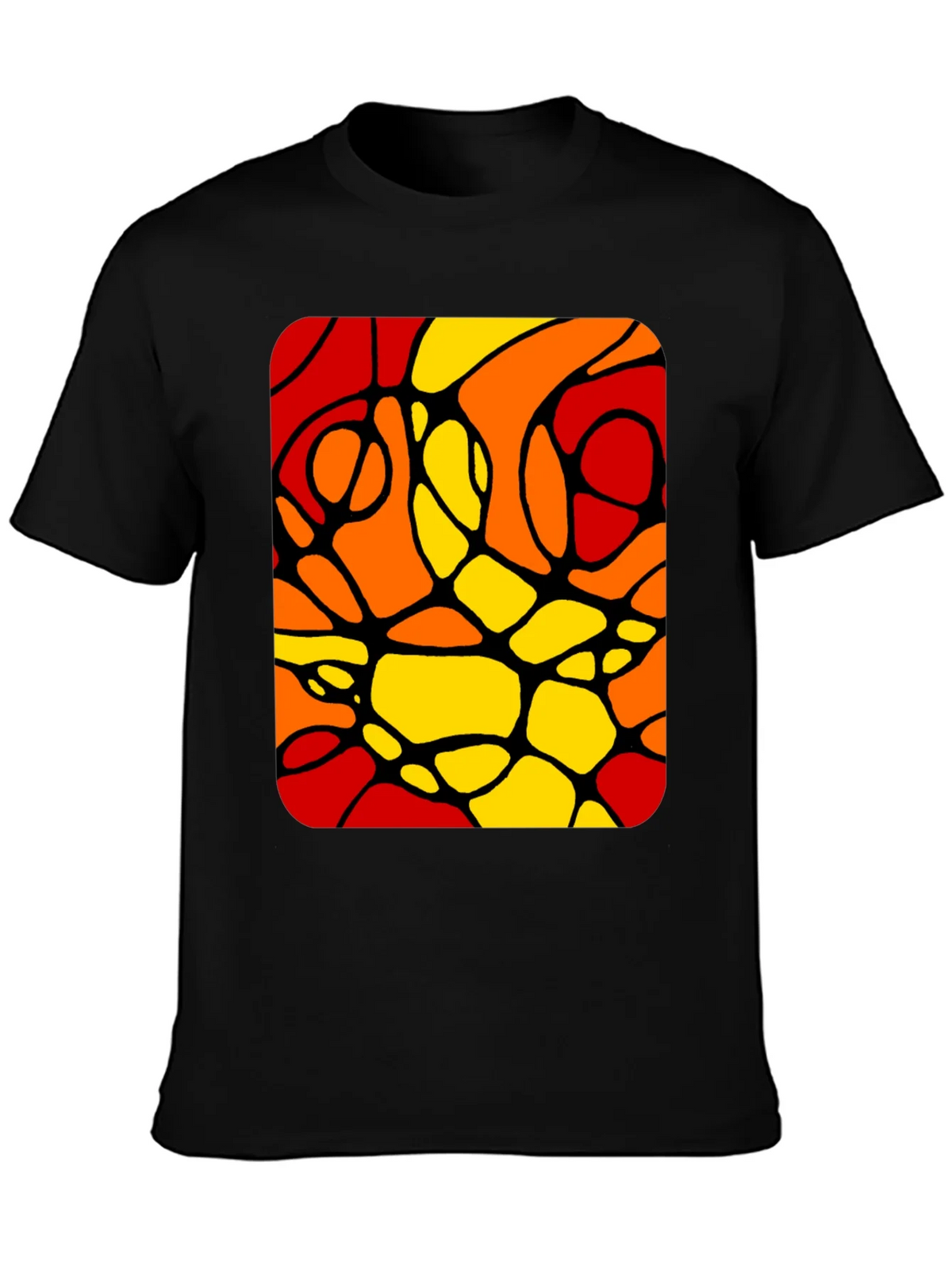 Abstract Color Block Graphic Tee product image 1