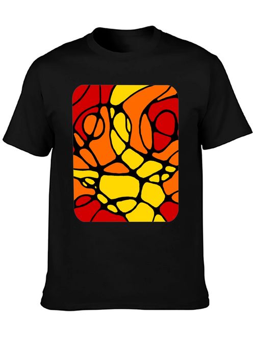 Abstract Color Block Graphic Tee product image 1