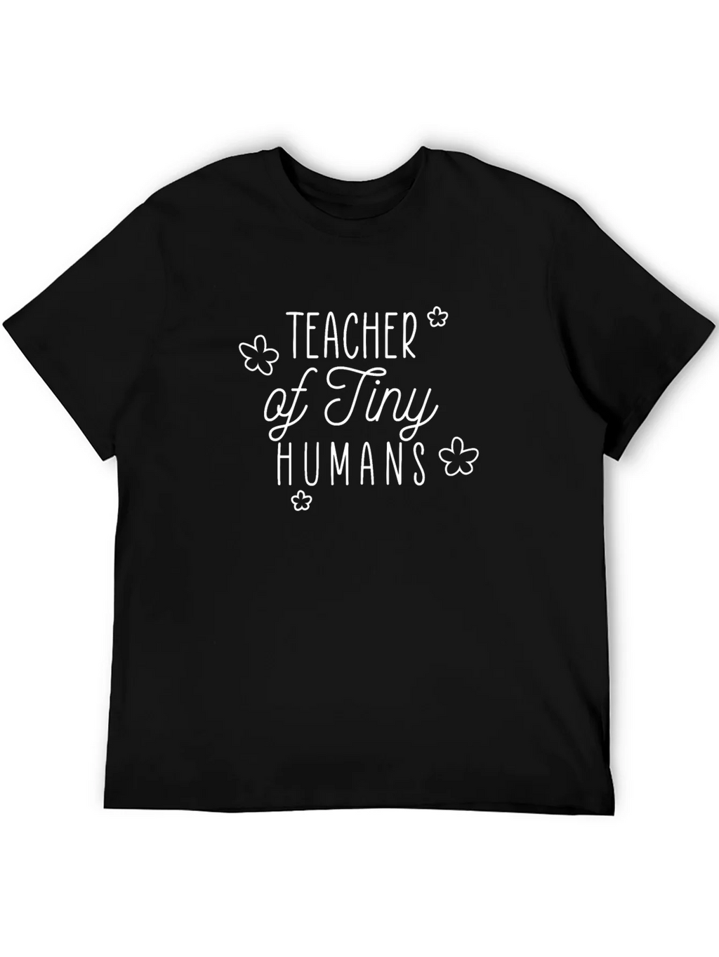 Teacher of Tiny Humans T-Shirt - Black Cotton Tee product image 5