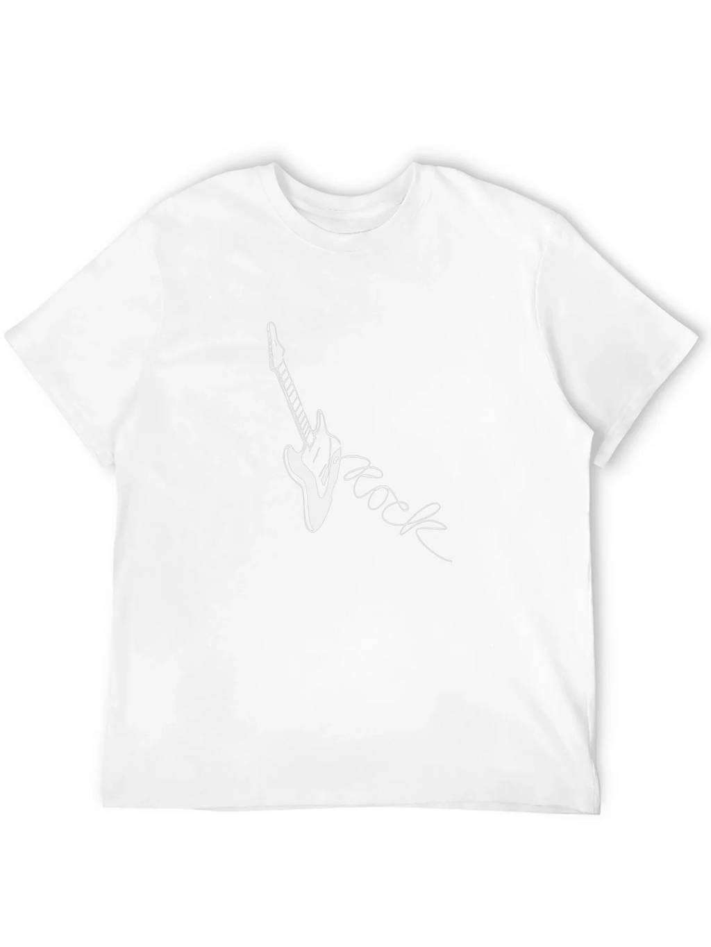 Rock Guitar Graphic Tee - Black Cotton T-Shirt product image 7