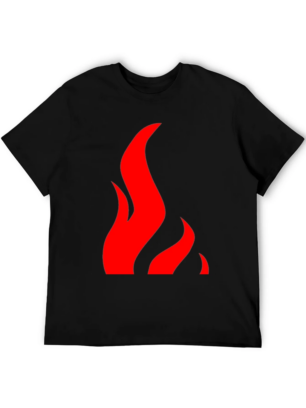 Flame Graphic Black Tee - Bold & Stylish product image 5