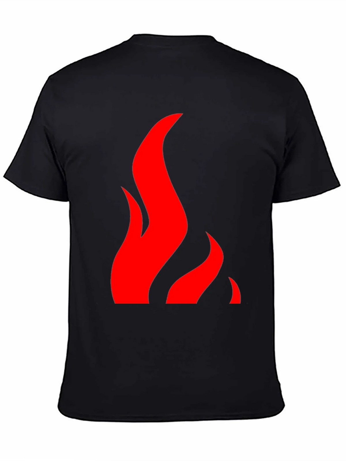 Flame Graphic Black Tee - Bold & Stylish product image 4