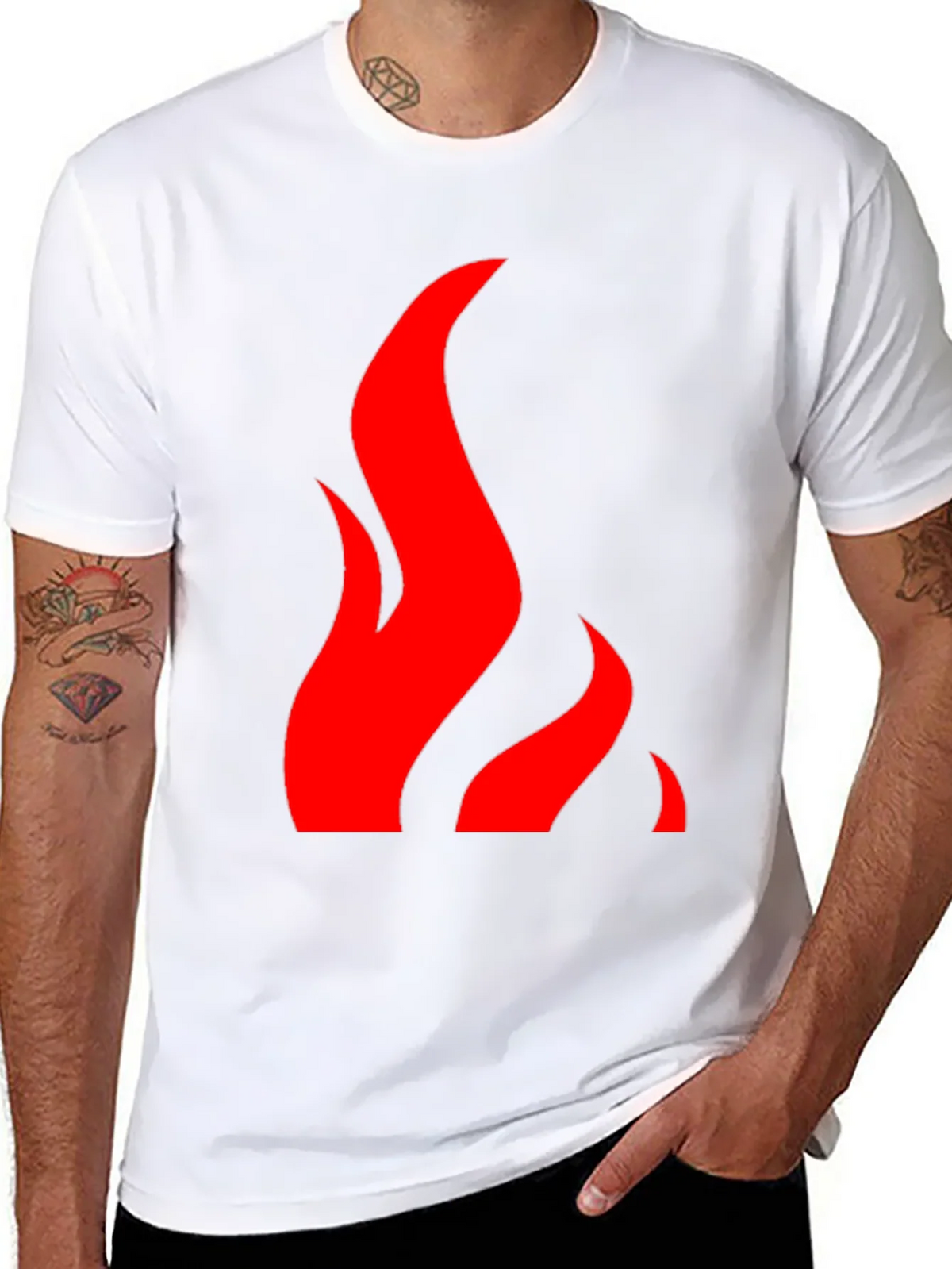 Flame Graphic Black Tee - Bold & Stylish product image 7