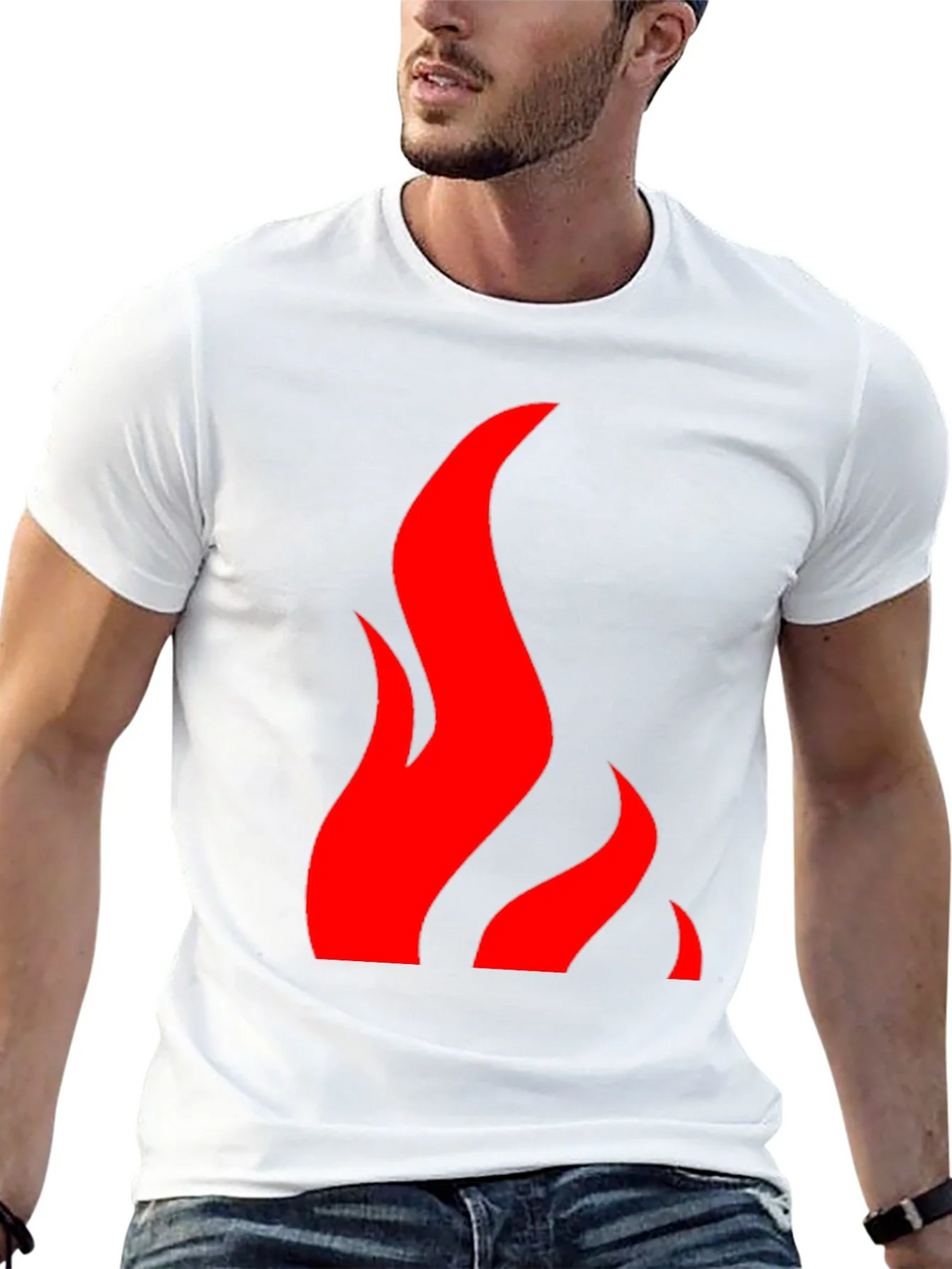 Flame Graphic Black Tee - Bold & Stylish product image 12