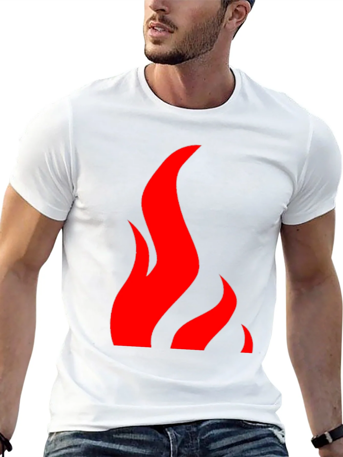 Flame Graphic Black Tee - Bold & Stylish product image 12