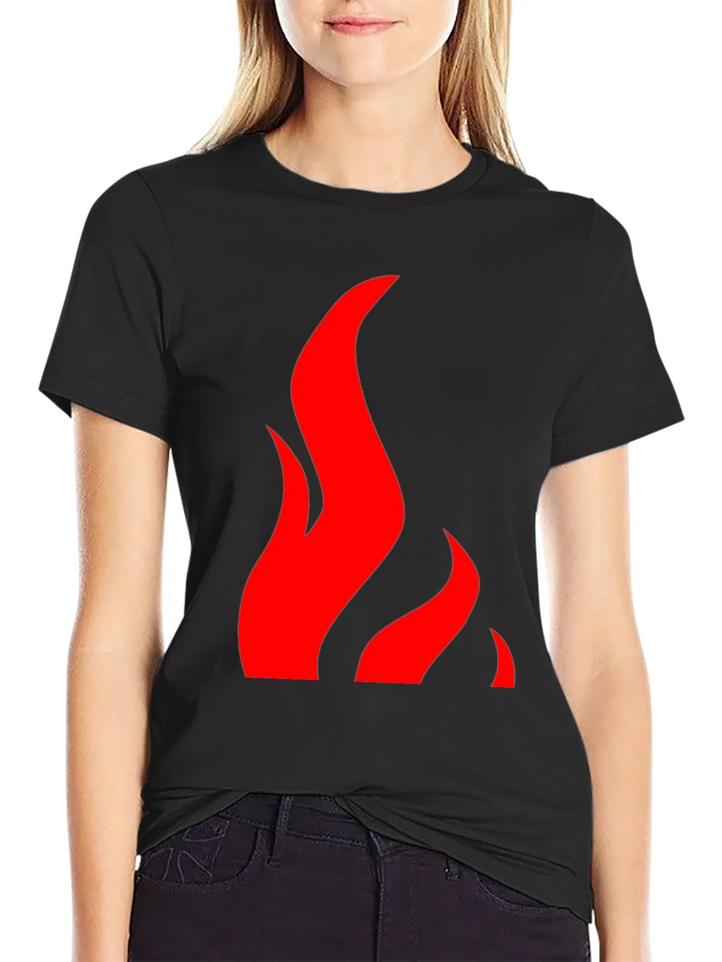 Flame Graphic Black Tee - Bold & Stylish product image 2