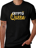 Crypto Queen Graphic Tee - Black product image 1