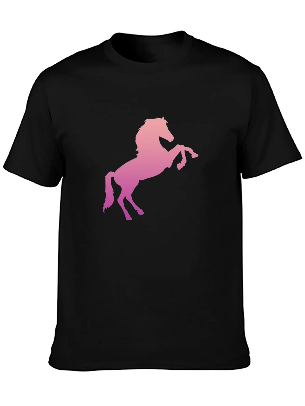 Horse Graphic Tee - Stylish Mens Black T-Shirt product image 3