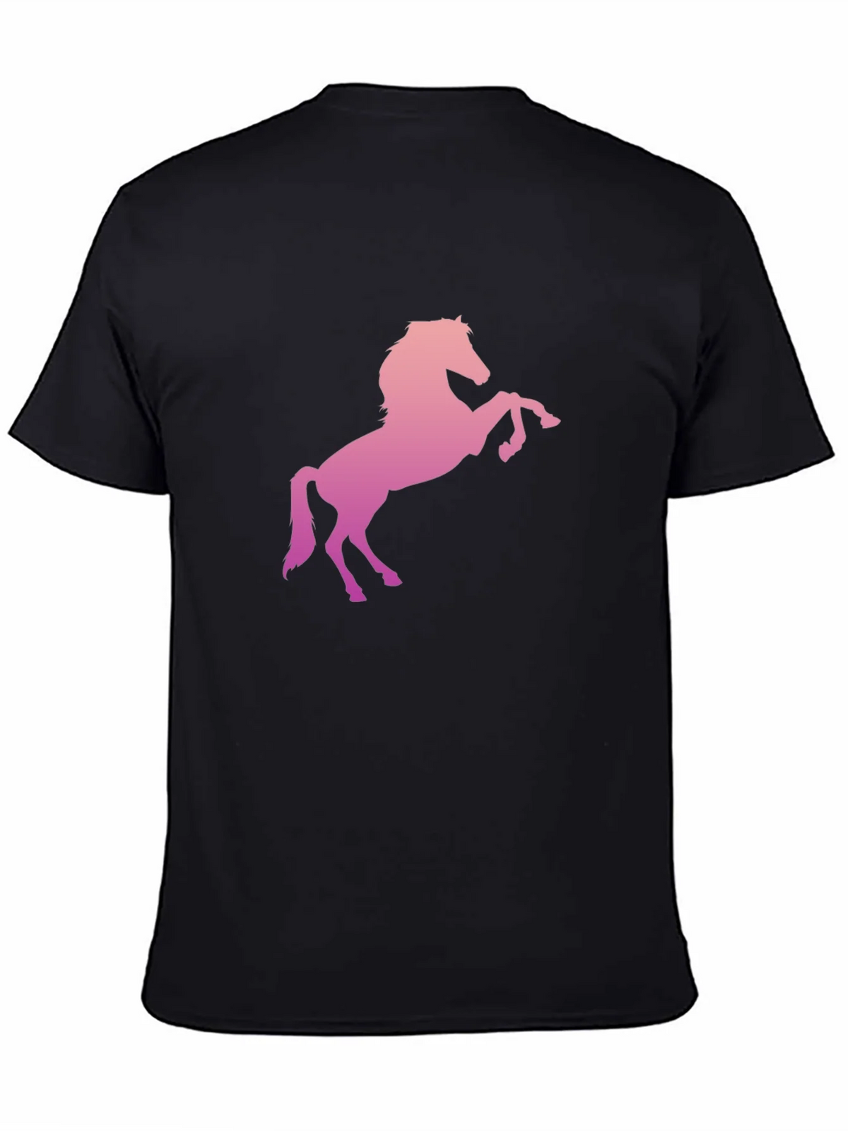 Horse Graphic Tee - Stylish Mens Black T-Shirt product image 4