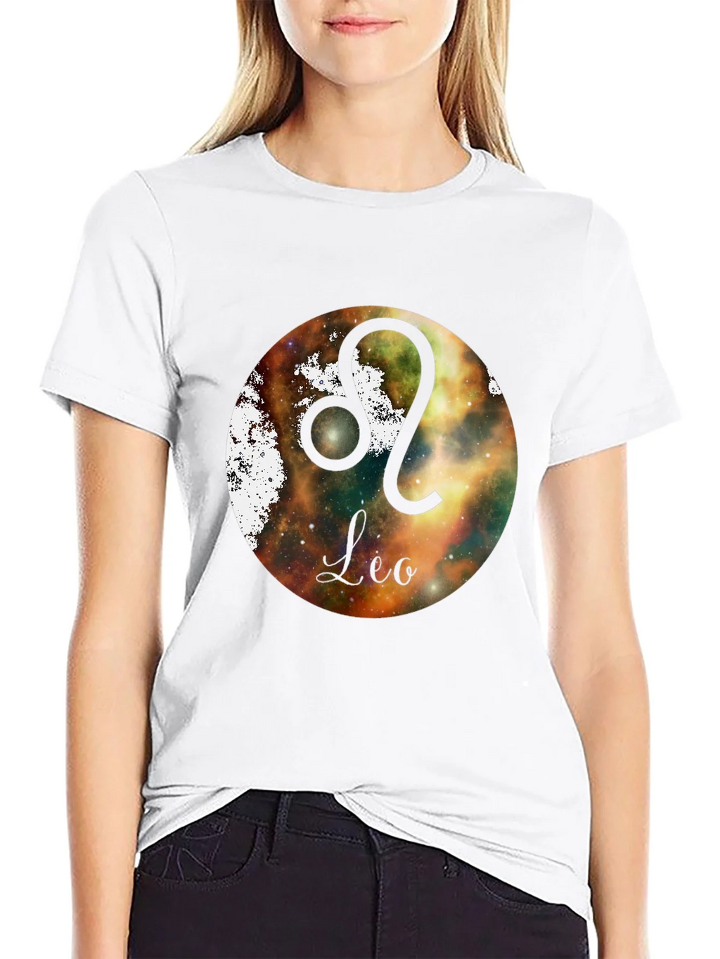 Leo Zodiac Sign Galaxy T-Shirt product image 2